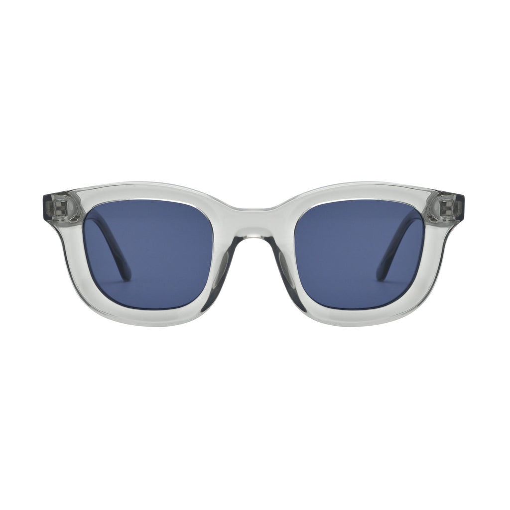 SVMSARA Argento gafas de sol redondas de bioacetato polarizadas UV400 vista frontal